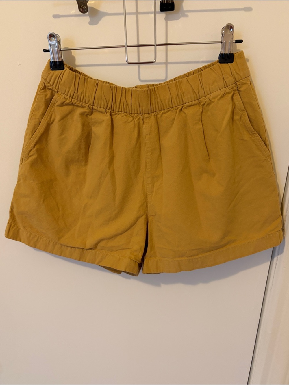Uniqlo Women’s Cotton Easy Shorts in Mustard